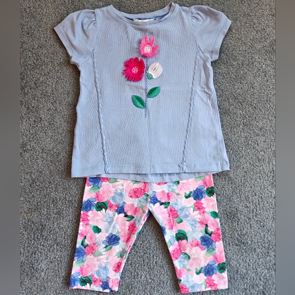 Girls Blue Leggings set